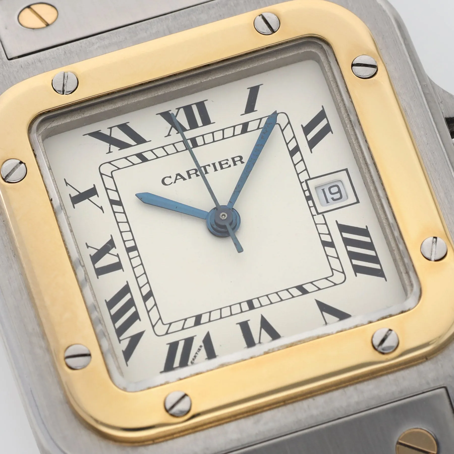 Cartier Santos Carrée Steel and Gold Automatic Movement