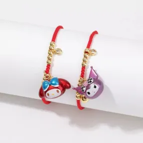 Cartoon Red Rope Bracelet