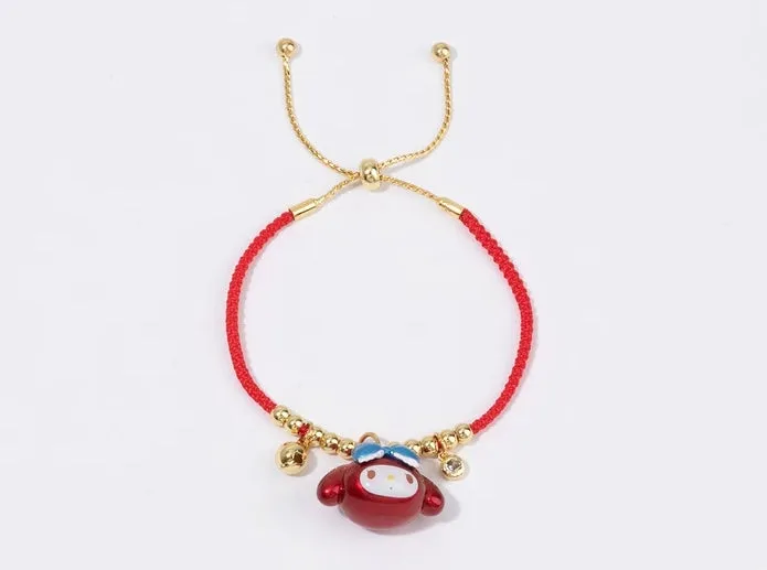 Cartoon Red Rope Bracelet