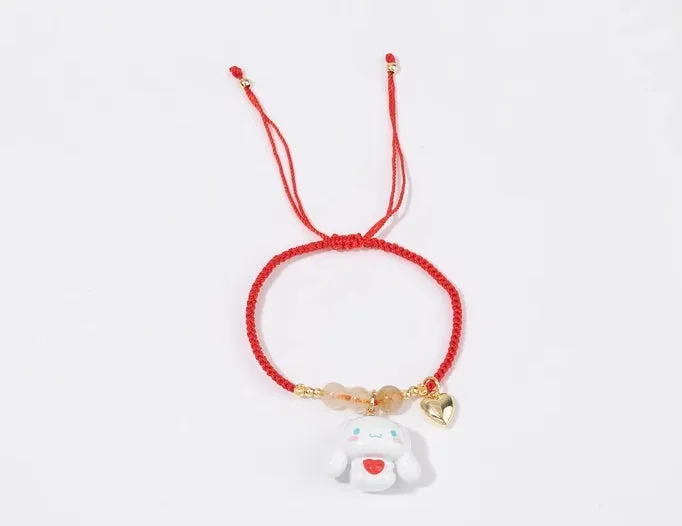 Cartoon Red Rope Bracelet