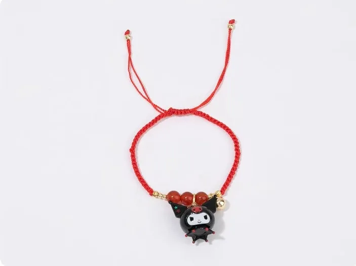 Cartoon Red Rope Bracelet