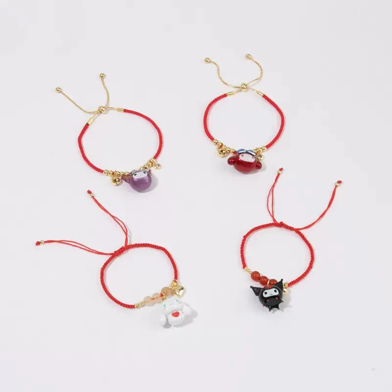 Cartoon Red Rope Bracelet