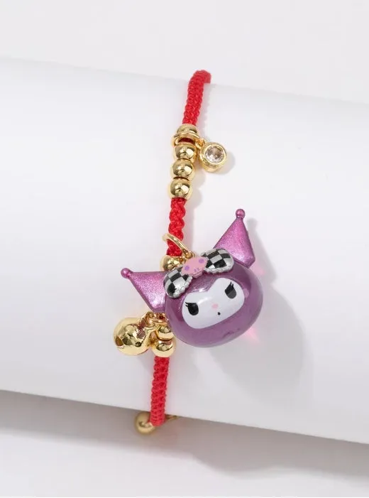 Cartoon Red Rope Bracelet