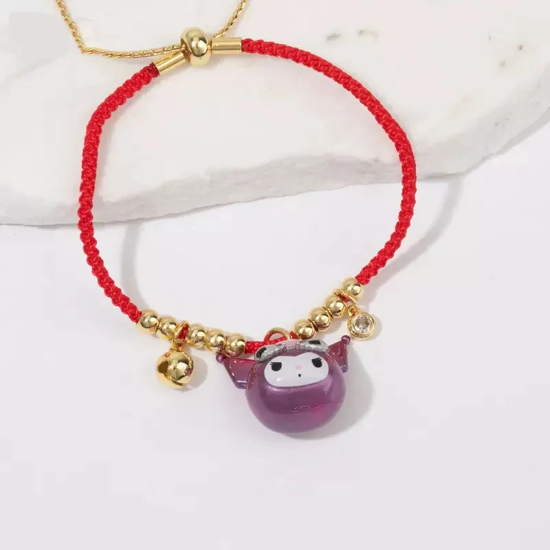 Cartoon Red Rope Bracelet