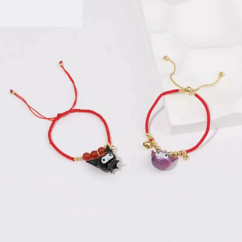 Cartoon Red Rope Bracelet