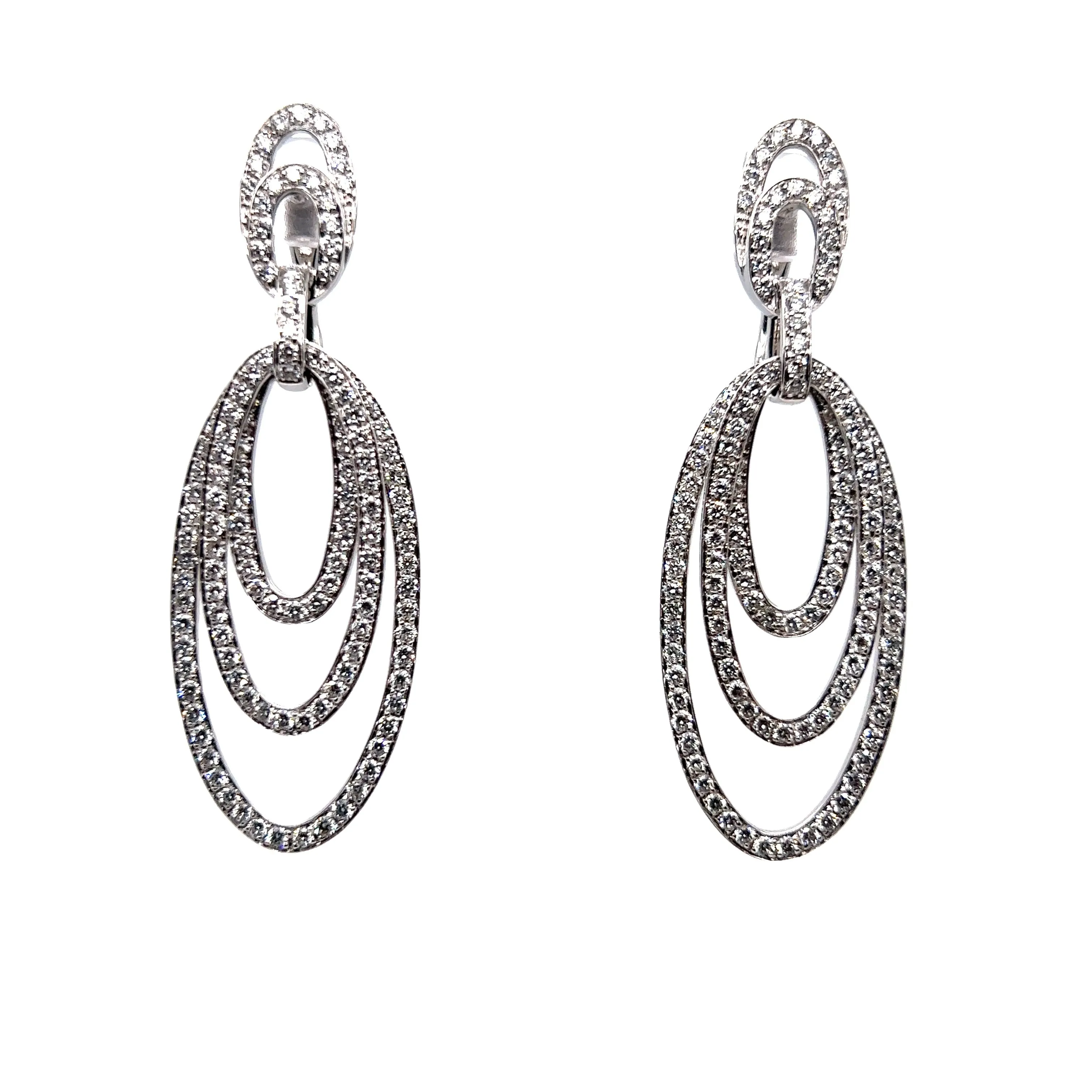 Cascade Diamond Drop Earrings