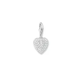 CHARM CLUB STERLING SILVER CZ SWEET LOVE CHARM