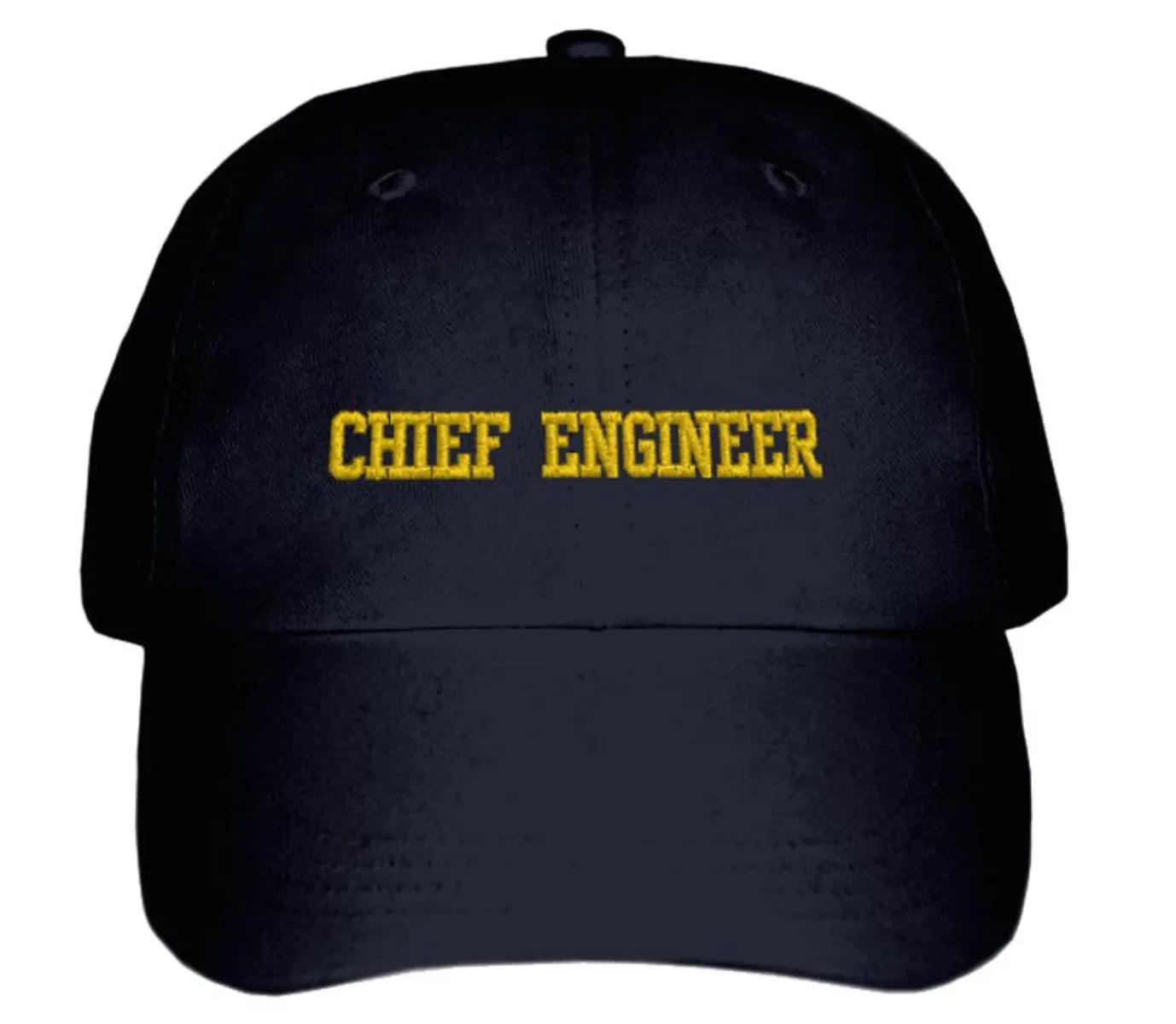 CHIEF ENGINEER CAP-Embroidered-BLACK