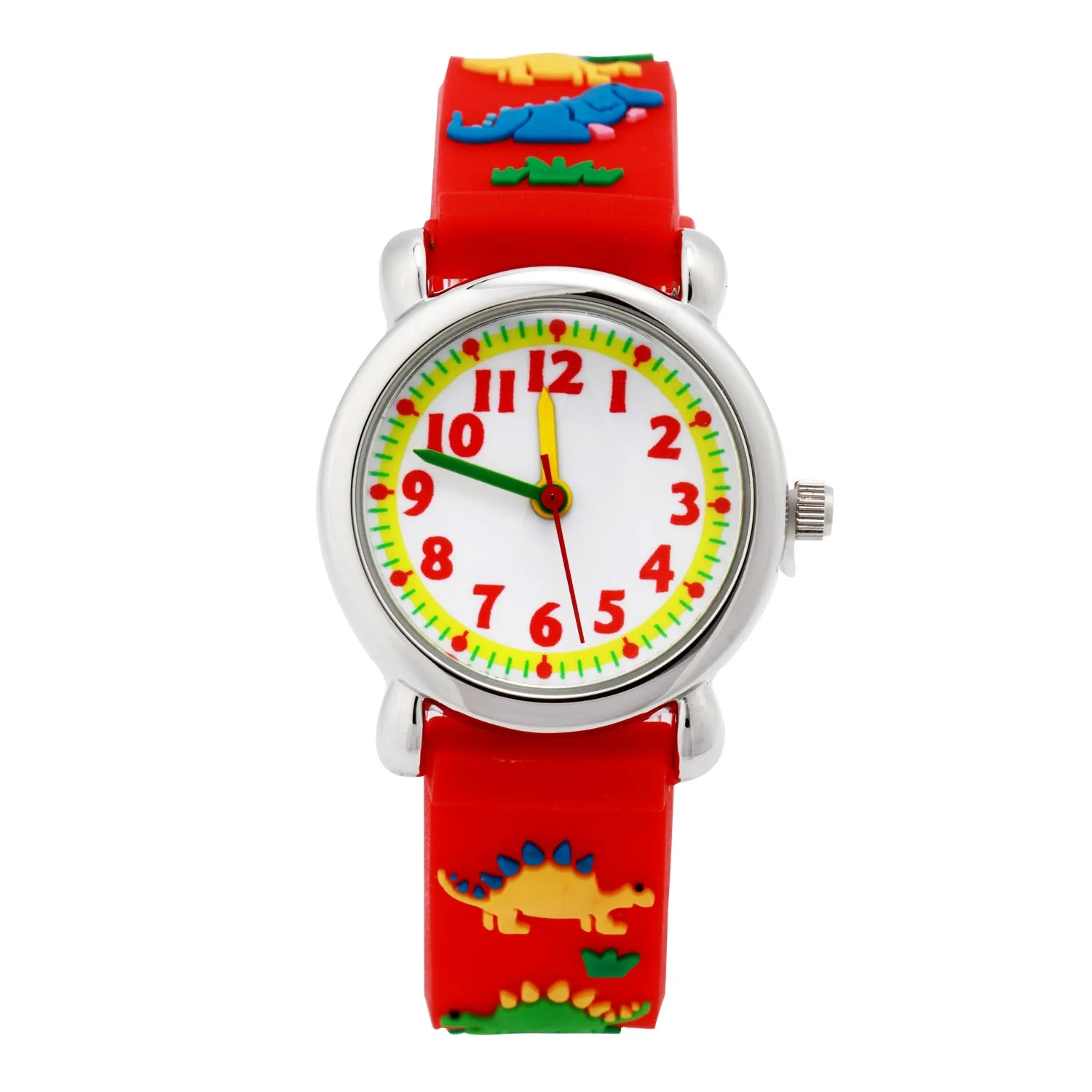 Children's Watch Creative Dinosaur Watch 3D Silicone Strap Cartoon Watch for Elementary School Students