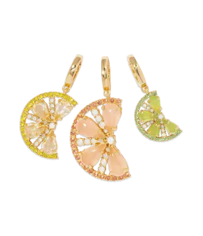 Citrus Slice Trio Pendant Set