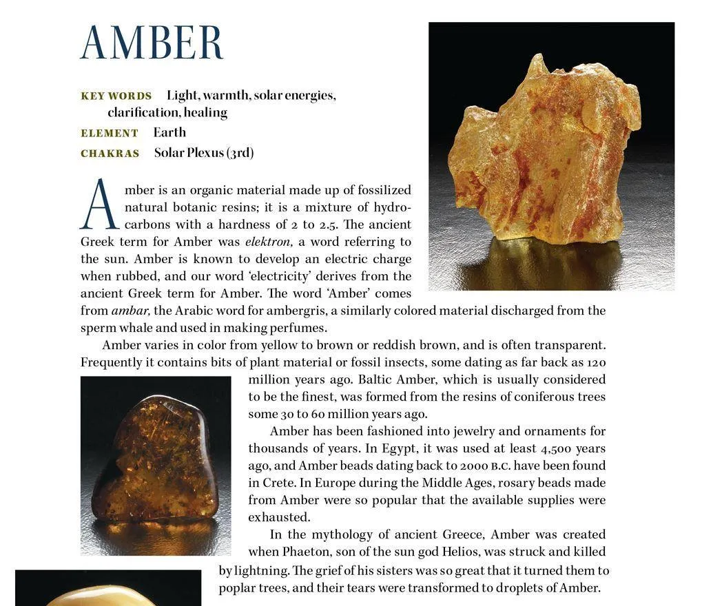 Colombian Amber Crystal 'Stone of Universal Manifestation'