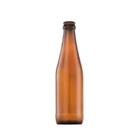 Consol Glass Craft Beer Bottle 330ml Amber Crown Cork without lid (24 Carton Pack)