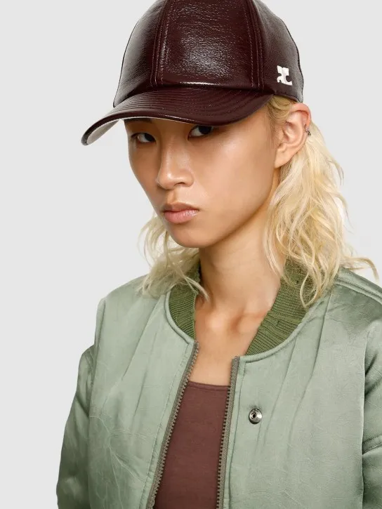 Courreges   Signature vinyl cap 