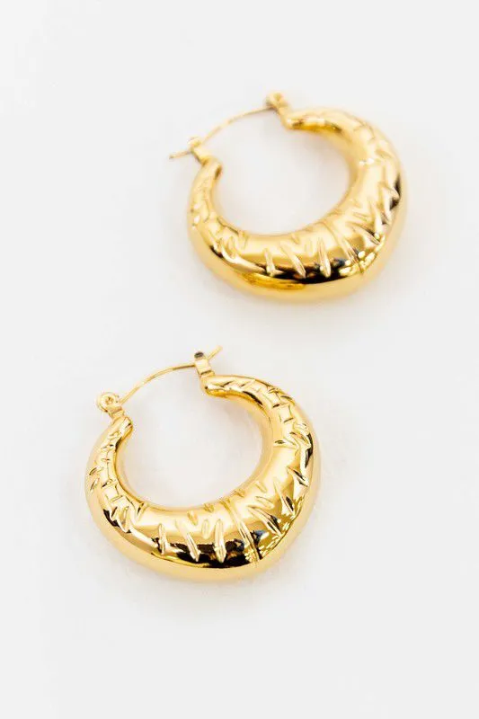 Croissant Hoop Earrings