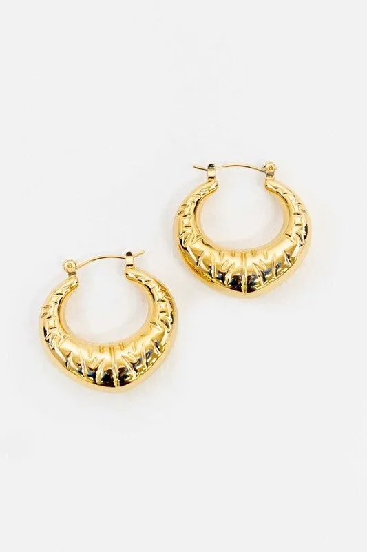 Croissant Hoop Earrings