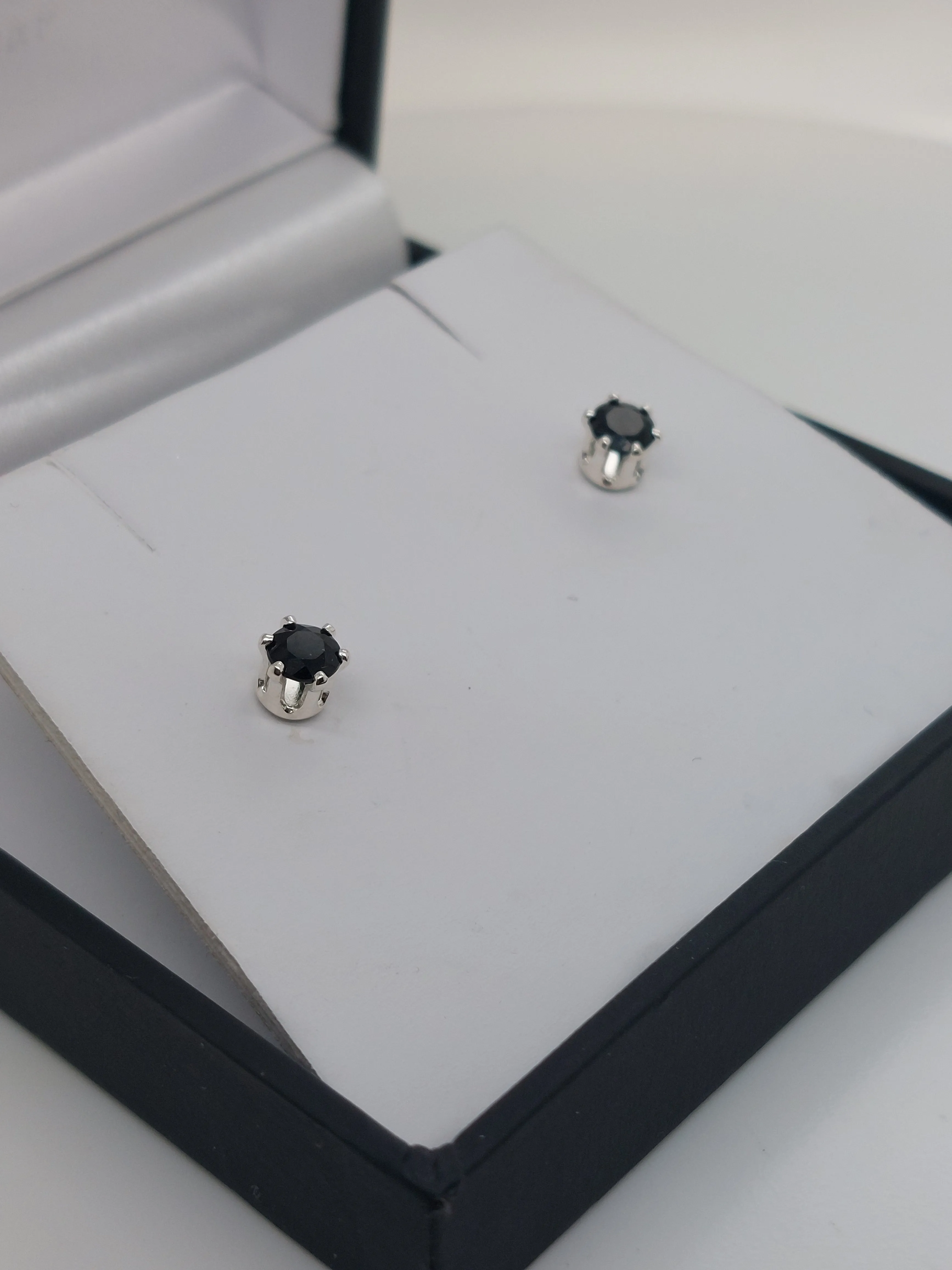 Dark Sapphire Studs