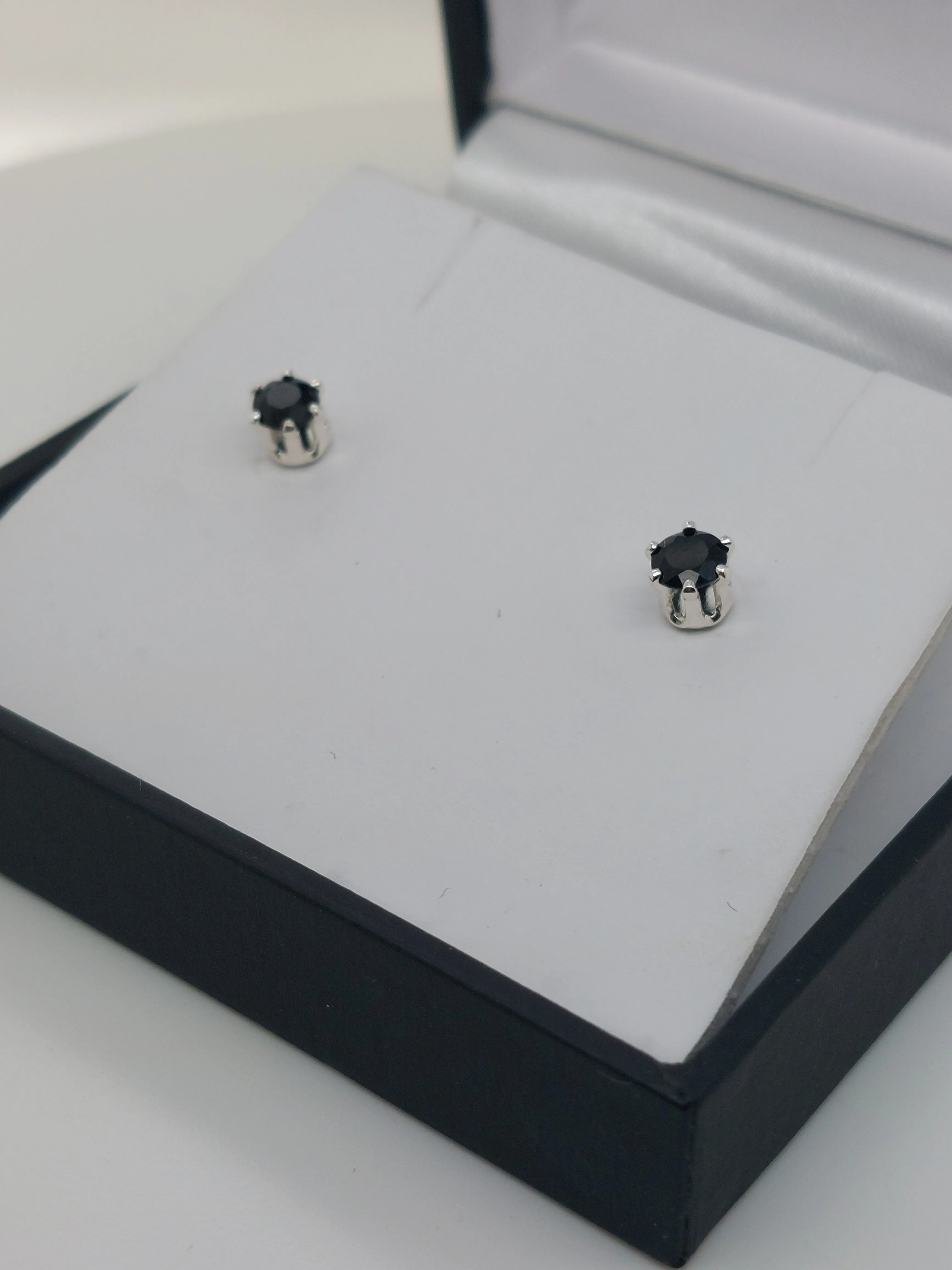 Dark Sapphire Studs