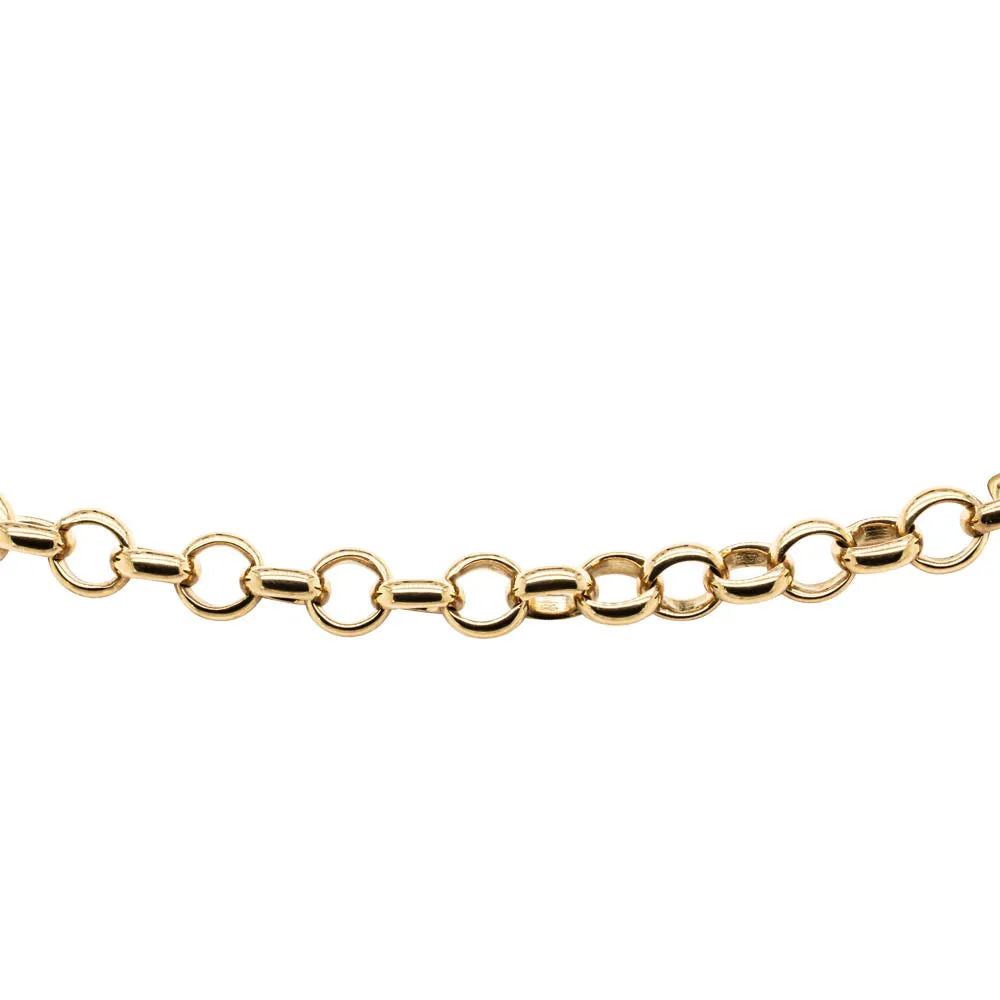 Deja Vu 9ct Yellow Gold Belcher Bracelet