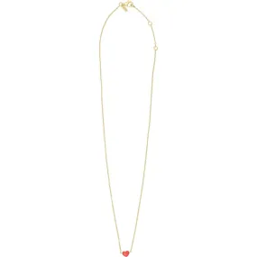 Design Letters Deep Sea Coral Little Big Love Necklace - Goldplated