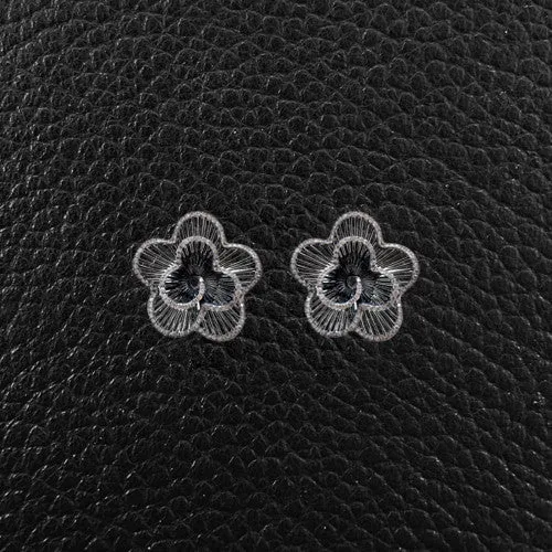 Diamond Flower Earrings