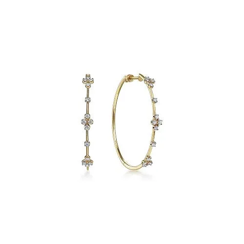 Diamond Hoop Earrings