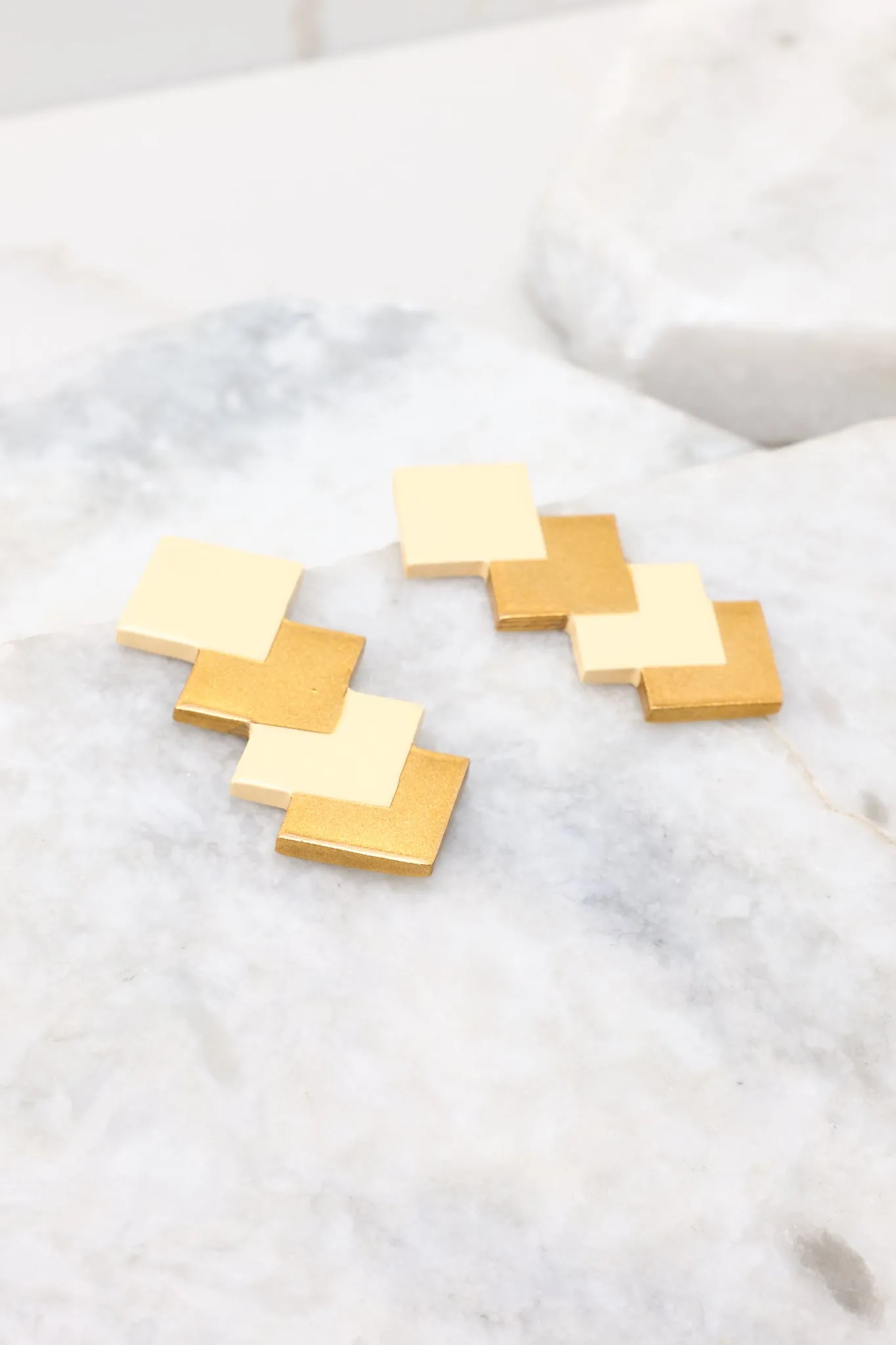 Different Time Zone Gold Earrings