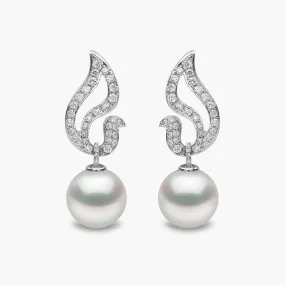 Duchess 18K Gold Pearl and Diamond Fervour Earrings