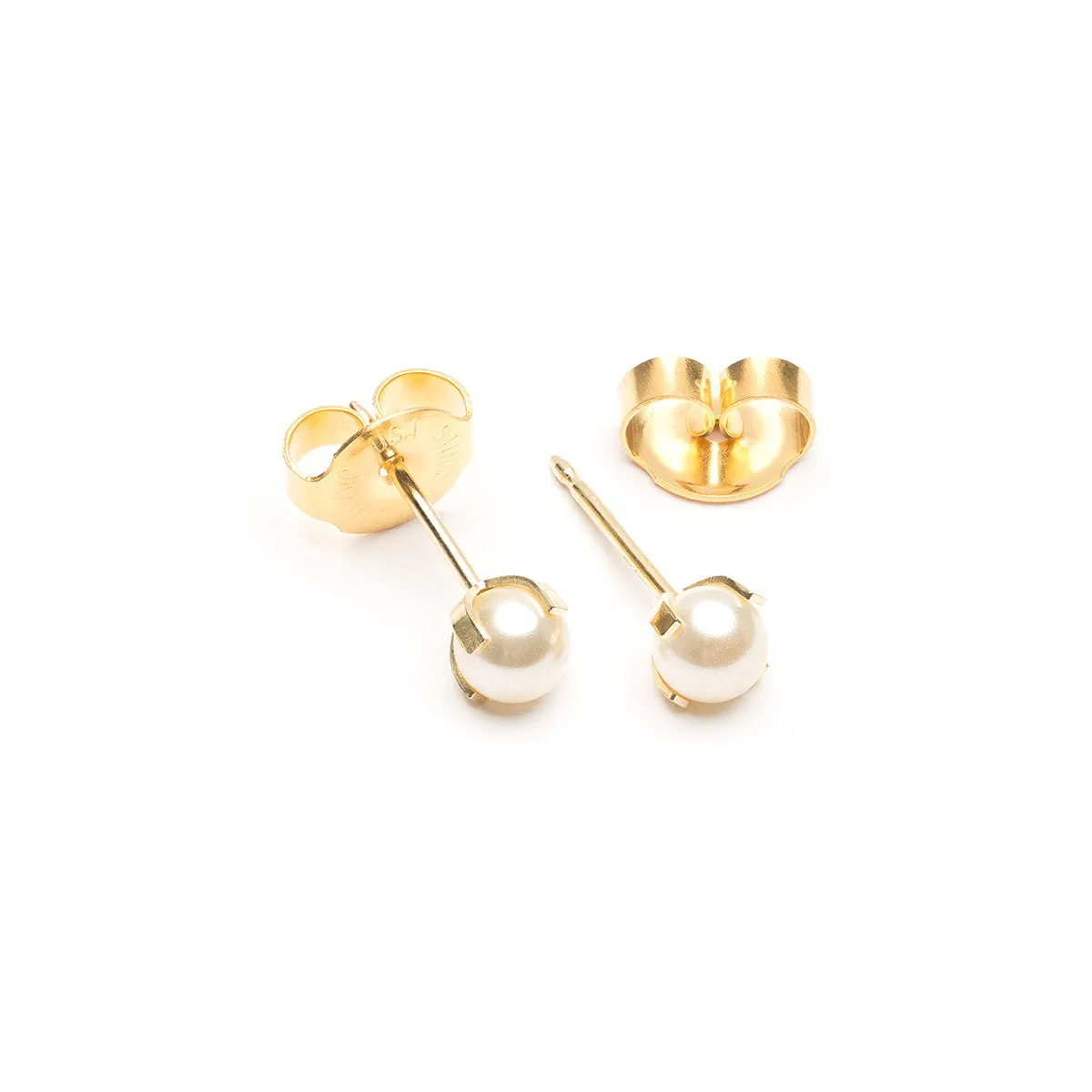 Ear Piercing 4 mm Pearl 14K Gold Self Piercer