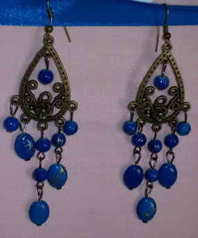 Earrings 621 Sapphire Blue