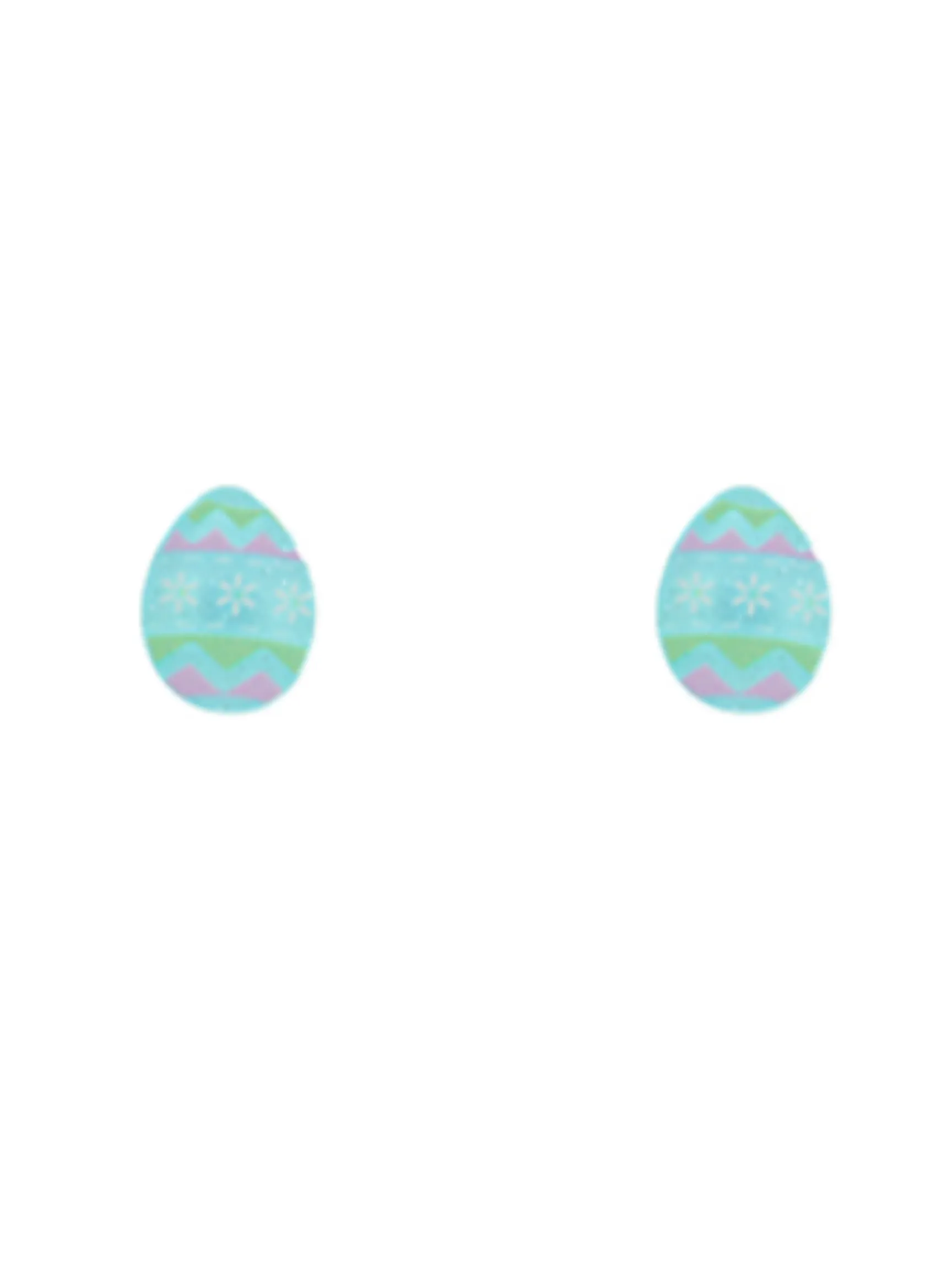 Easter Egg Acrylic Stud Earrings