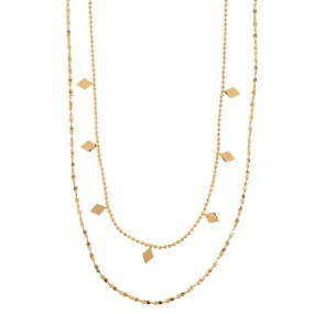 Elise - Double Layer Chain Necklace Stainless Steel