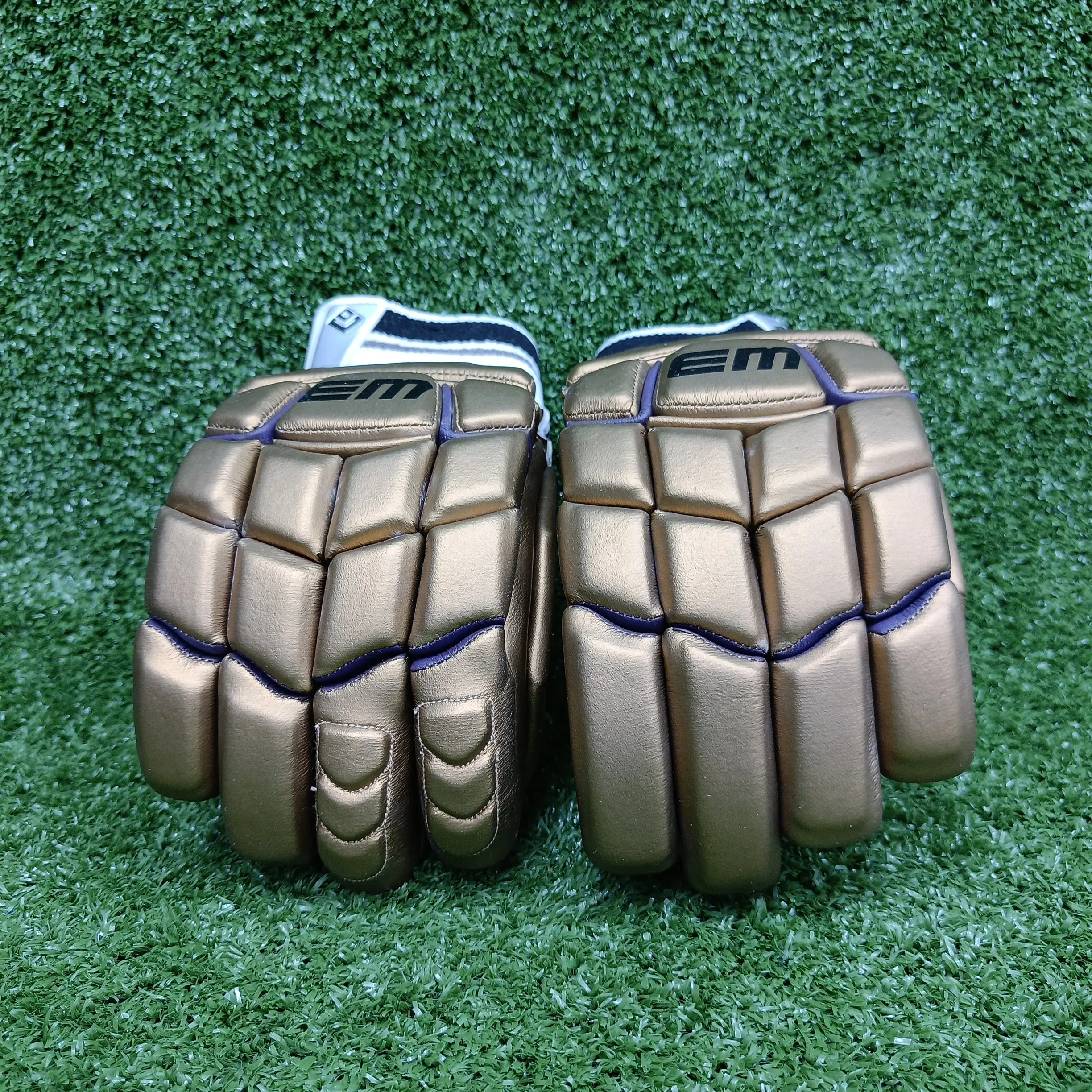 EM GT 1.0 Gold Adult Cricket Batting Gloves