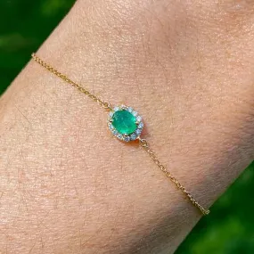 Emerald & Diamond Bracelet