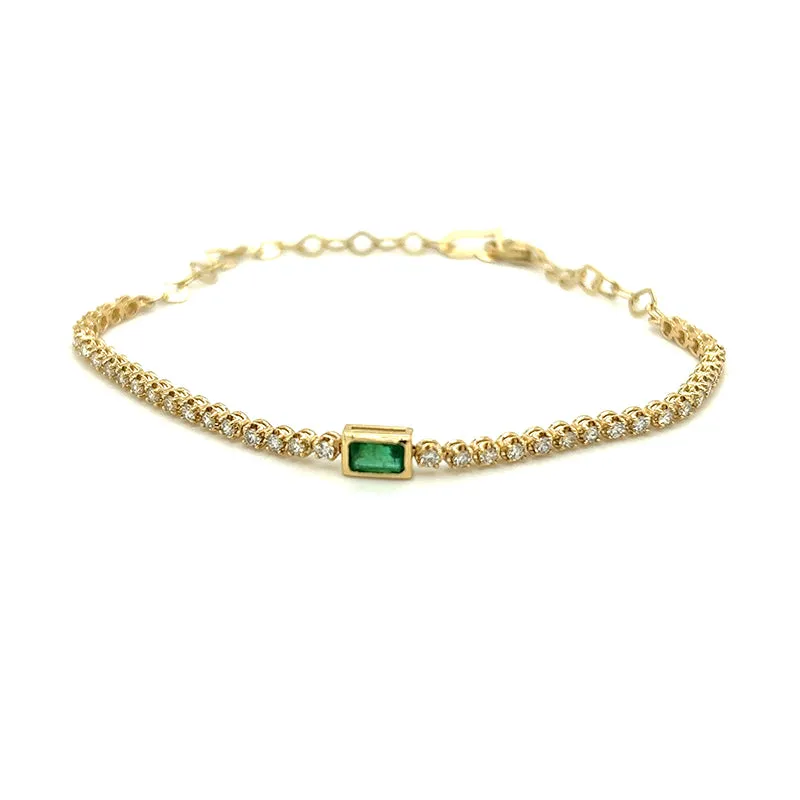 Emerald and Diamond Bracelet