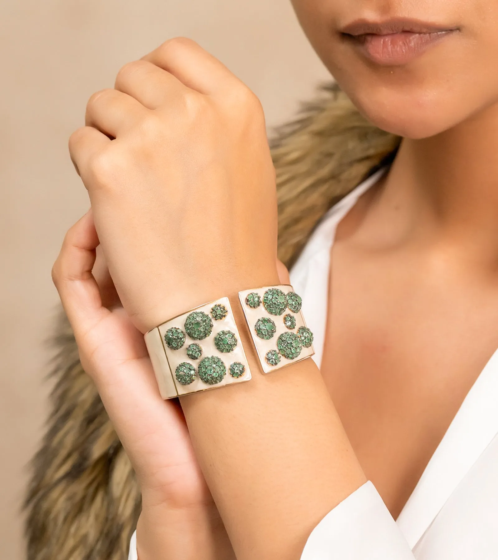 Emerald Bubble | Cuff