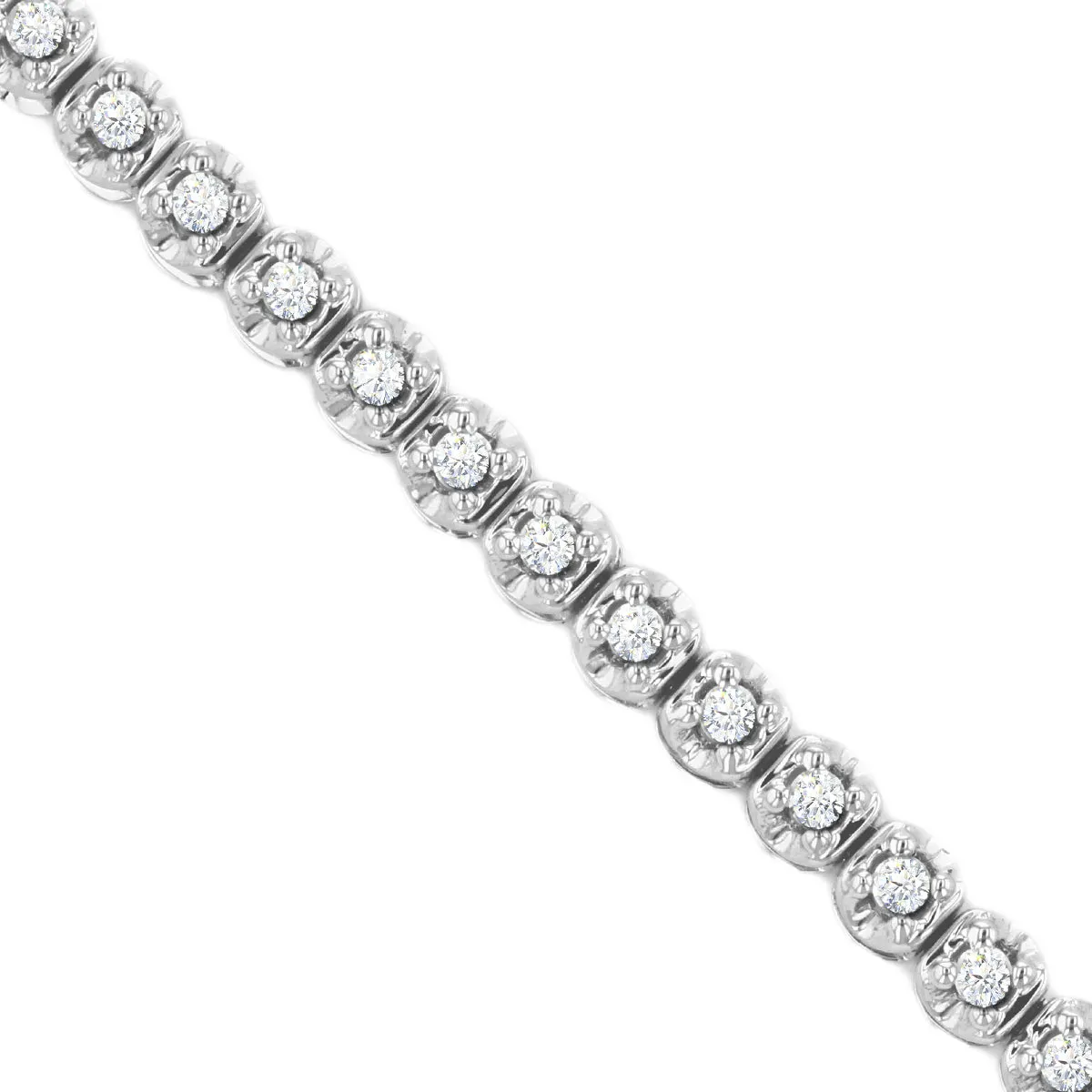 Everyday Diamonds Collection 0.50ct Diamond Tennis Bracelet | 9K White Gold