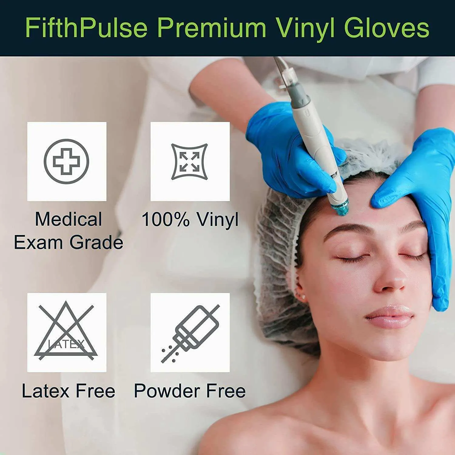 FifthPulse Vinyl Disposable Gloves - 200 Pack