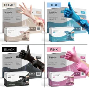 FifthPulse Vinyl Disposable Gloves - 200 Pack