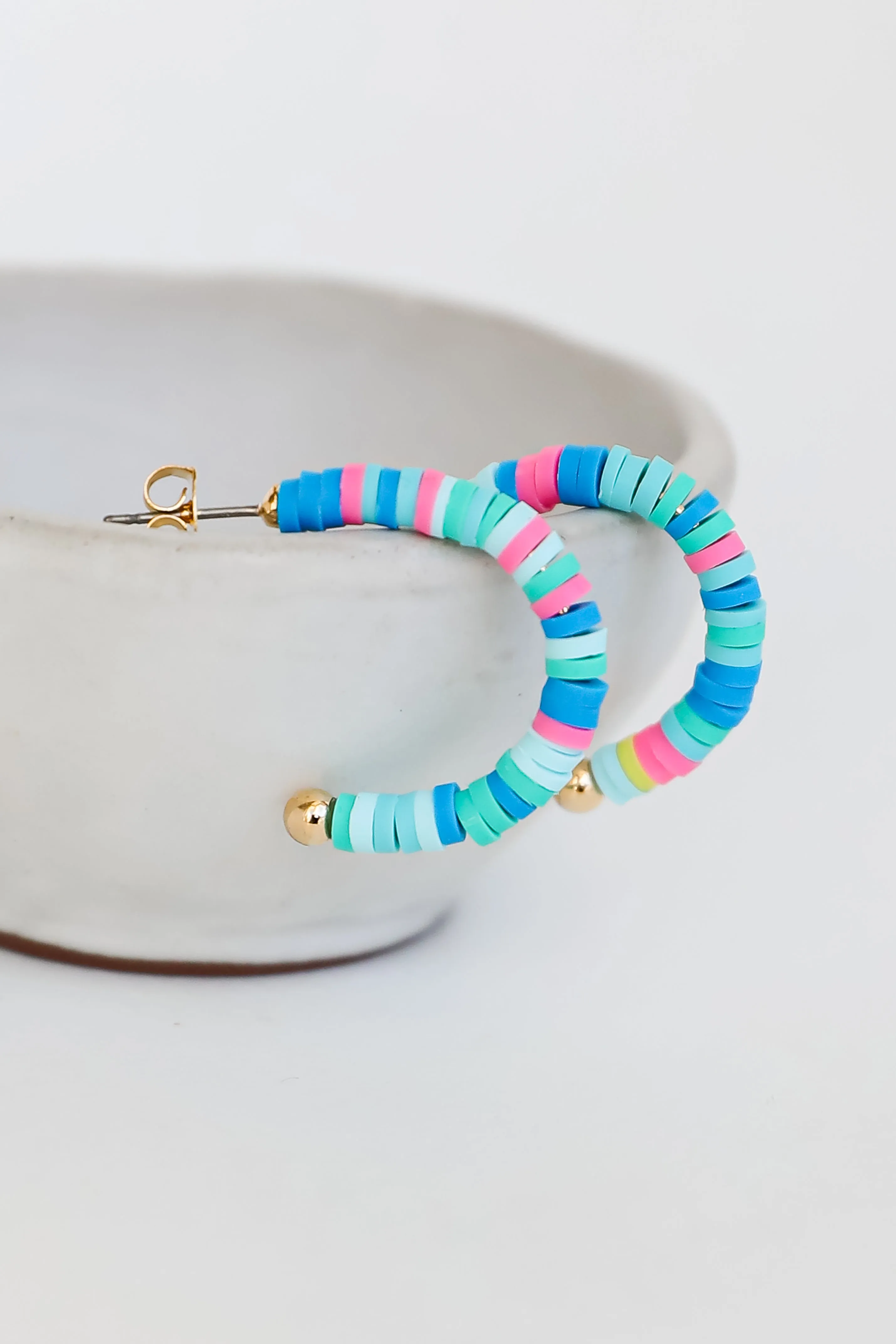 FINAL SALE - Lexi Beaded Hoop Earrings