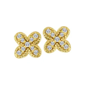 Floral Diamond Earrings