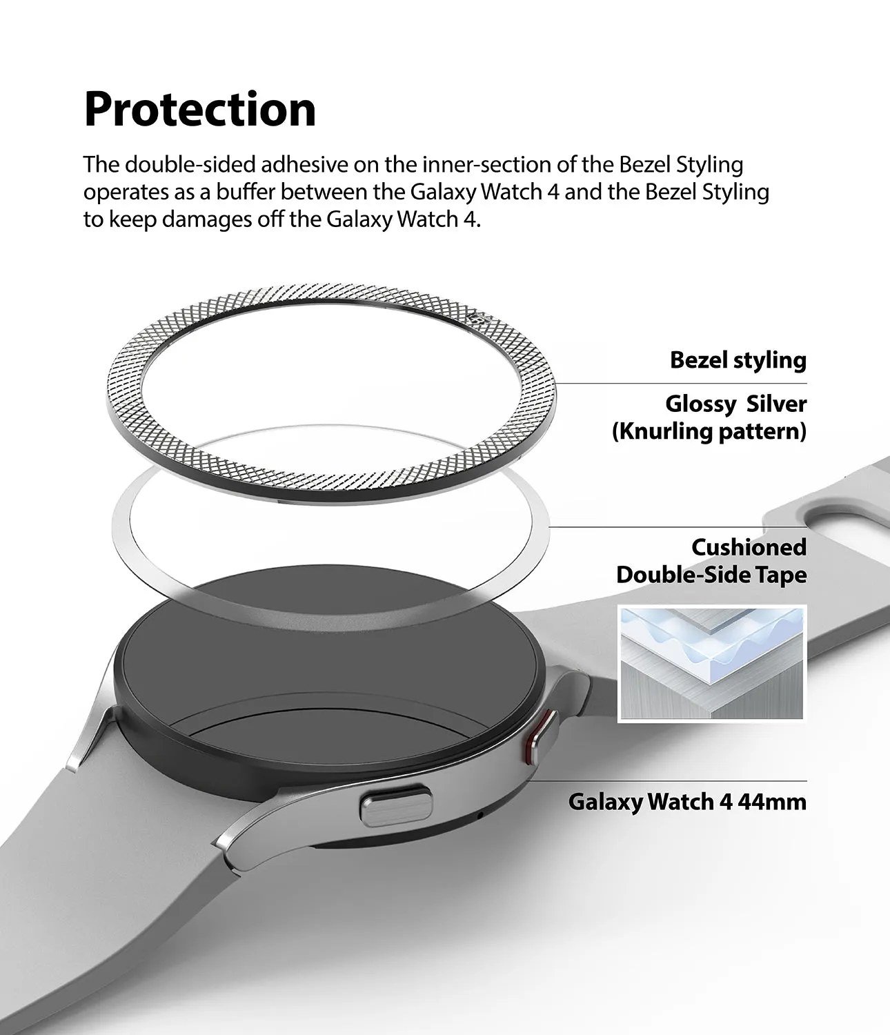 Galaxy Watch 5/4 44mm | Premium Bezel Styling