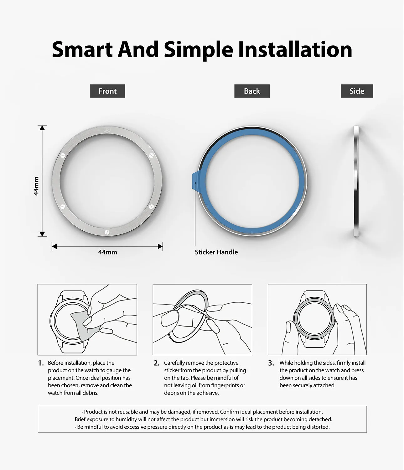 Galaxy Watch 5/4 44mm | Premium Bezel Styling