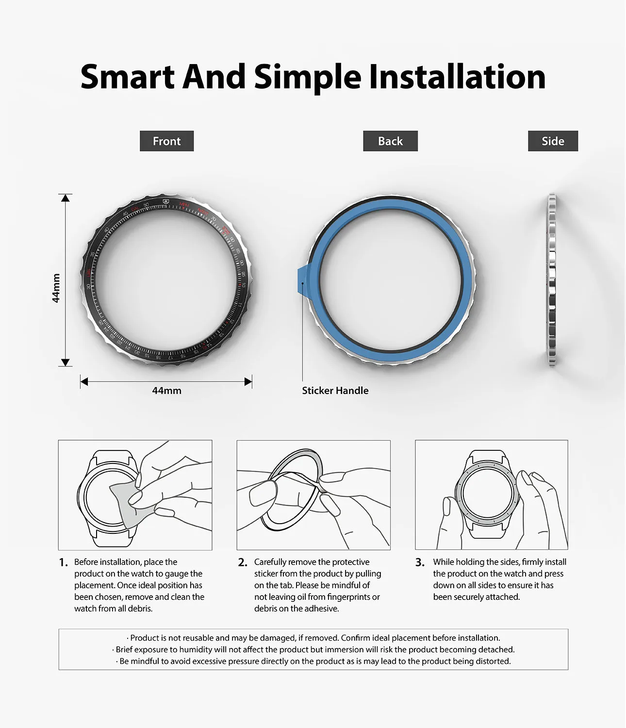 Galaxy Watch 5/4 44mm | Premium Bezel Styling