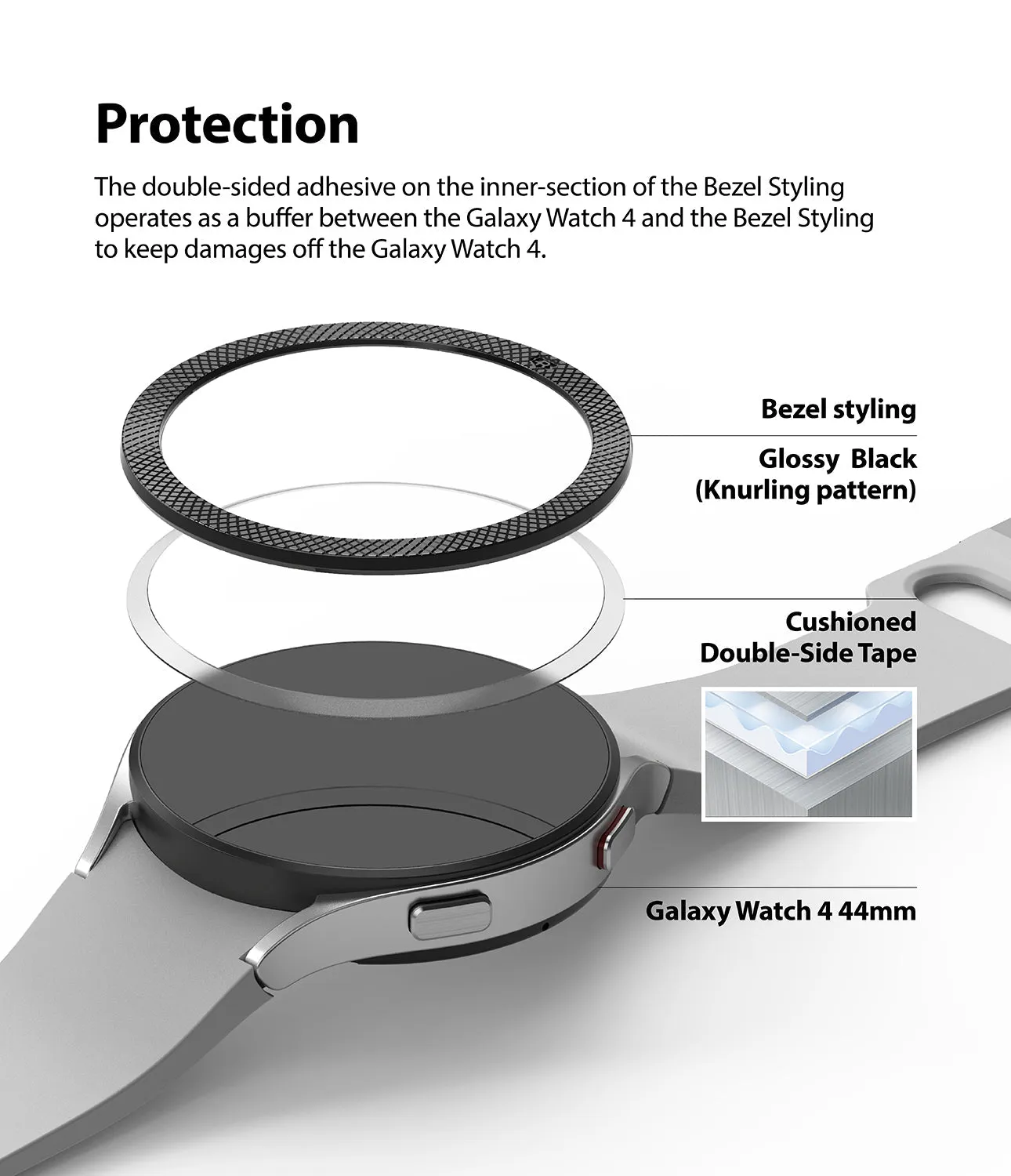 Galaxy Watch 5/4 44mm | Premium Bezel Styling