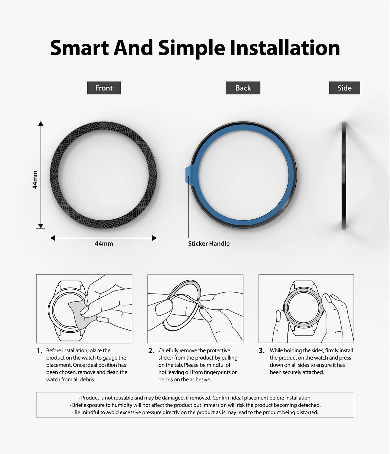 Galaxy Watch 5/4 44mm | Premium Bezel Styling