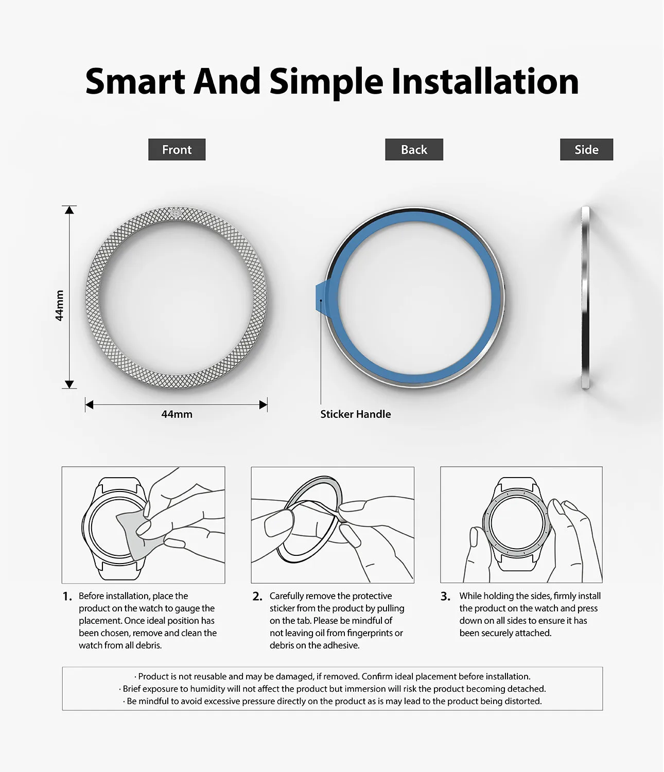 Galaxy Watch 5/4 44mm | Premium Bezel Styling