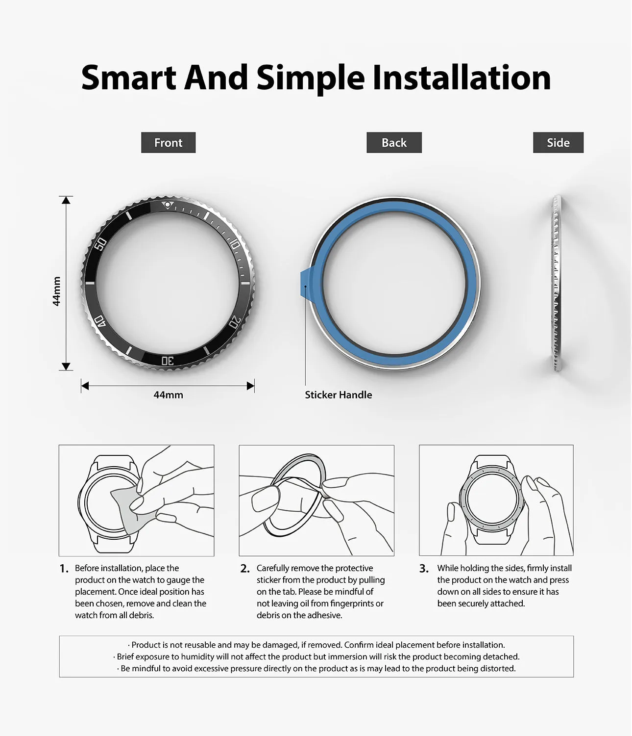 Galaxy Watch 5/4 44mm | Premium Bezel Styling