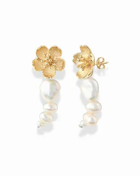 Giorgia Pearl Floral Earrings