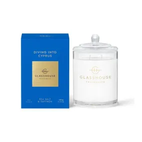 Glasshouse Fragrances Diving Into Cyprus Candle 380g