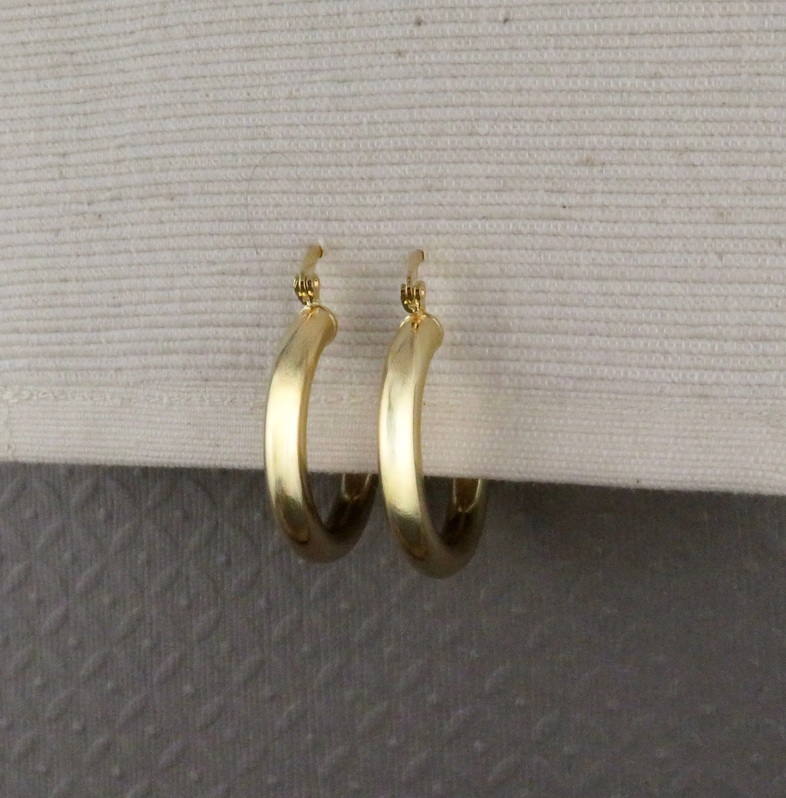 Gold Filled Latched Hoop Earrings - Large